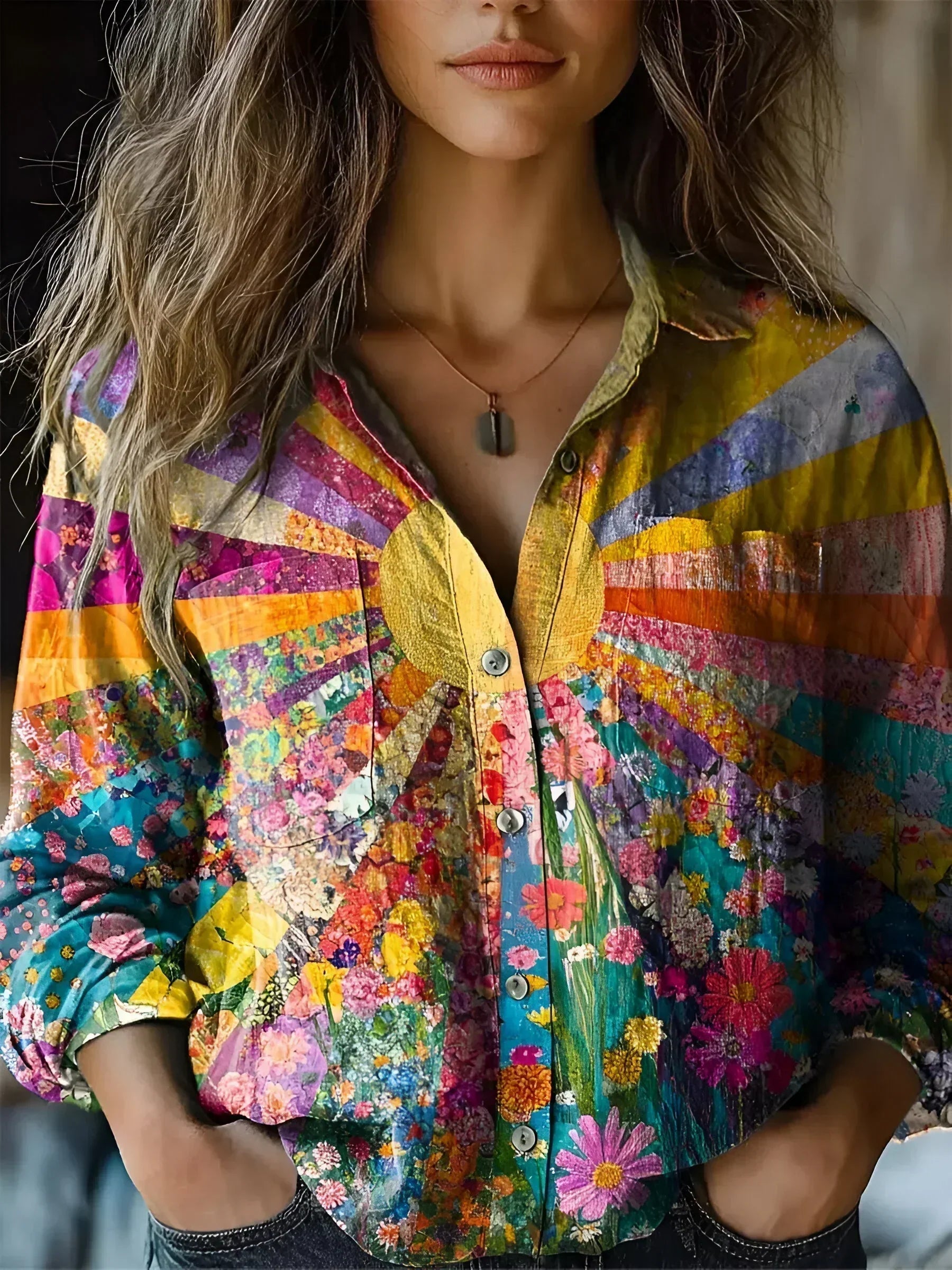 Astrid Vestergaard™ | Solsikkeinspireret bluse