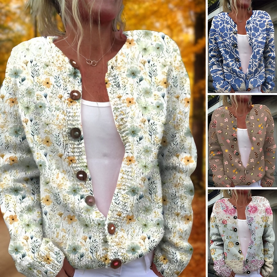 Caroline Rasmussen™ | Blomstret trykt vest