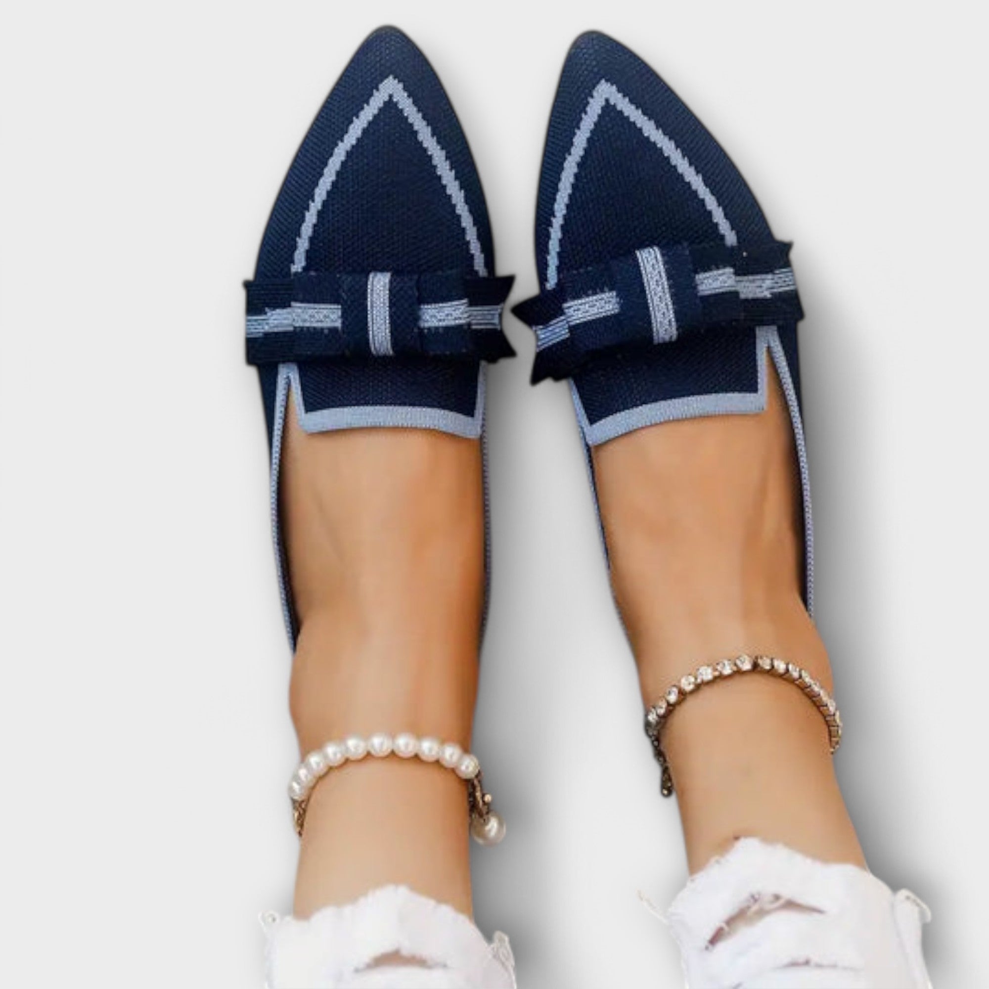 Marloes | Flade damesko med knudedesign