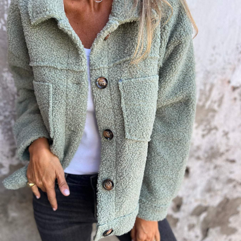 Annie | Trendy jakke med blødt stof