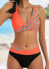 Zuza - Ensemble de maillot de bain imprimé à col halter