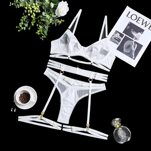 ADRIANA | Ensemble de lingerie français 3 pièces